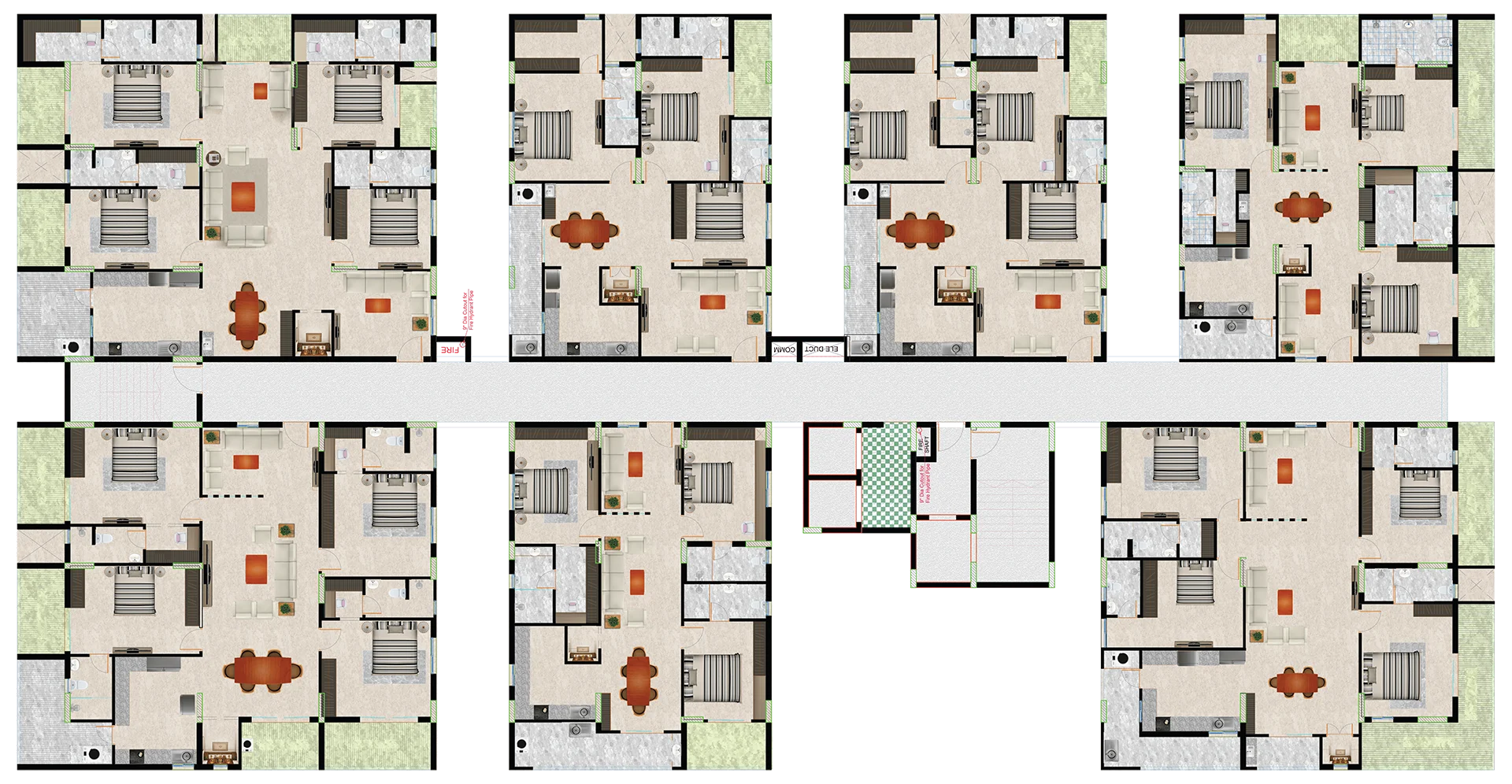 SLV Elite Spaces 3 BHK floor plan