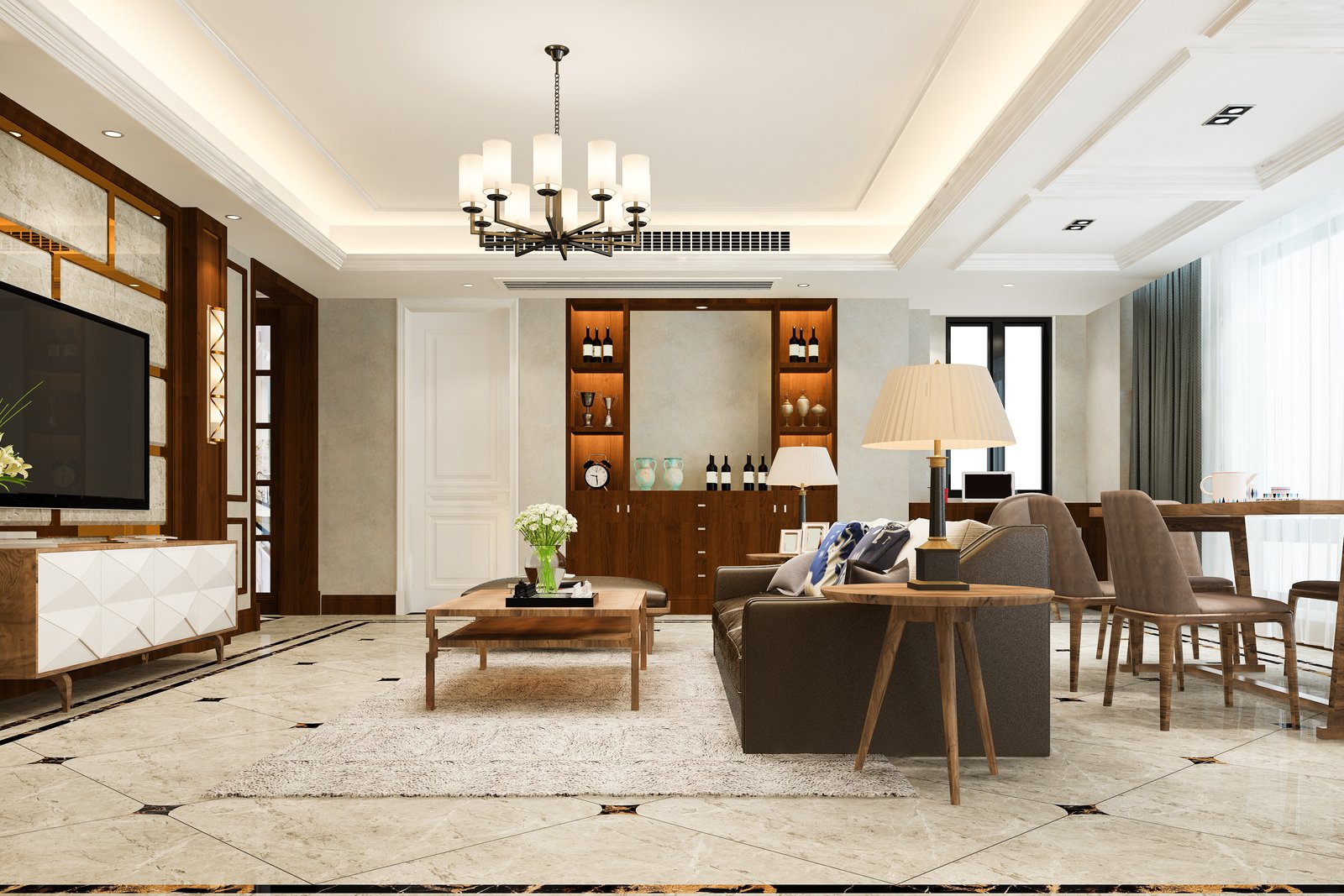 Modern living room interior