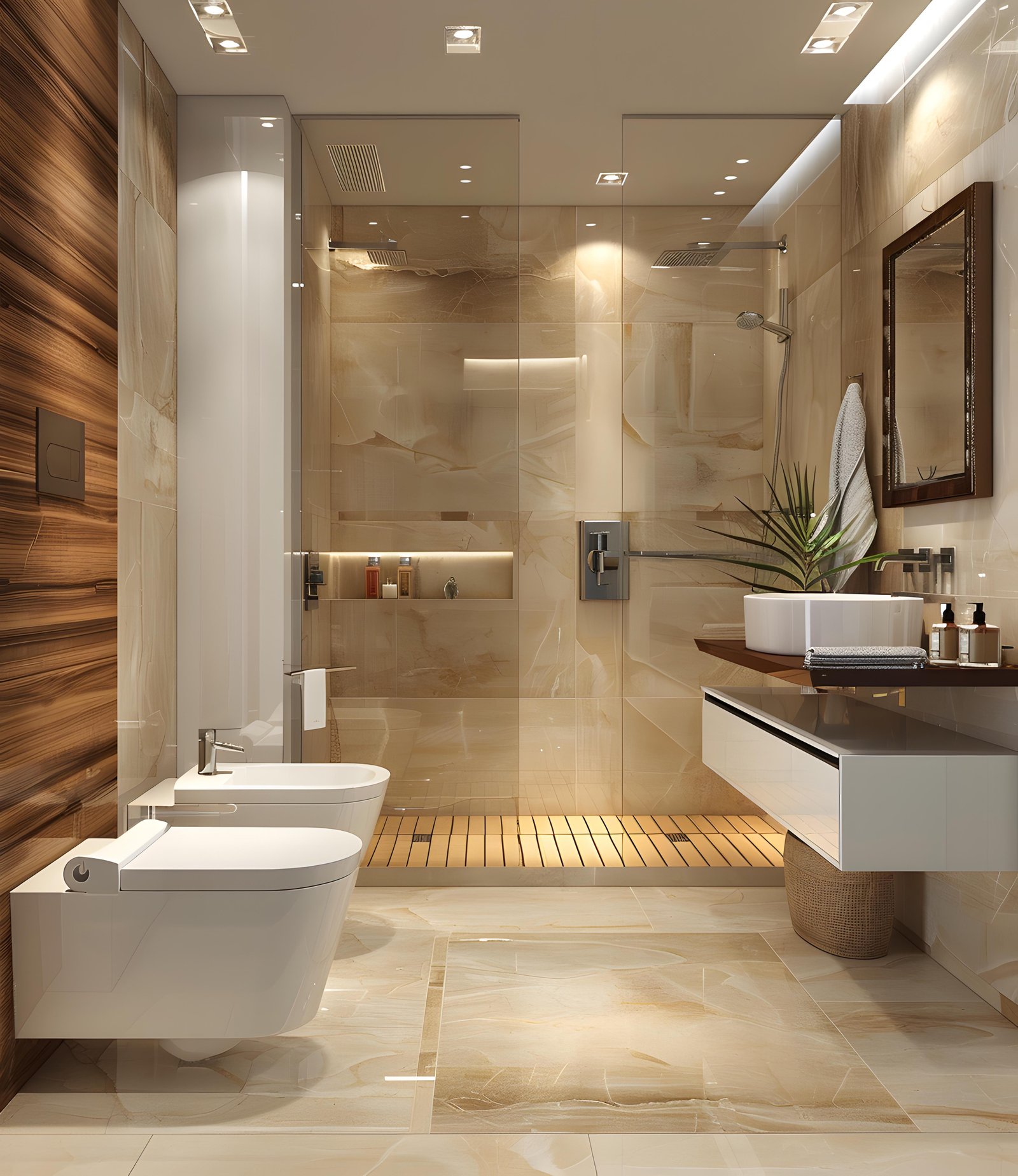 Modern bathroom interior