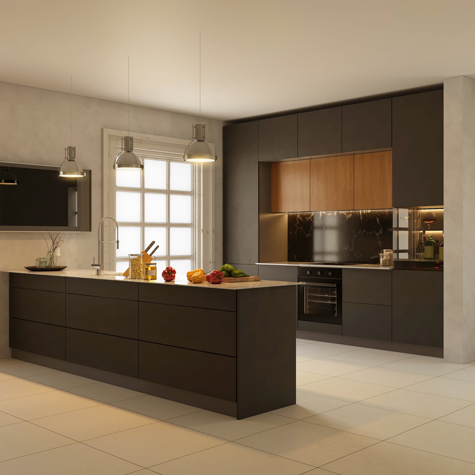 Modern kitchen interior